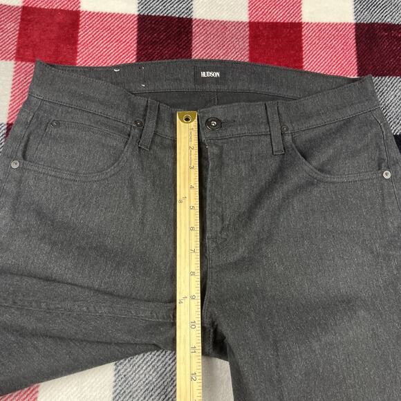 Hudson Jeans Mens 34x34”‎ Dark Gray Blake Slim Straight Denim Zip Fly - Picture 6 of 12